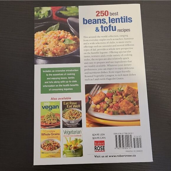 250 Best Beans, Lentils & Tofu Recipes: Healthy, Wholesome Foods Paperback - Picture 4 of 4